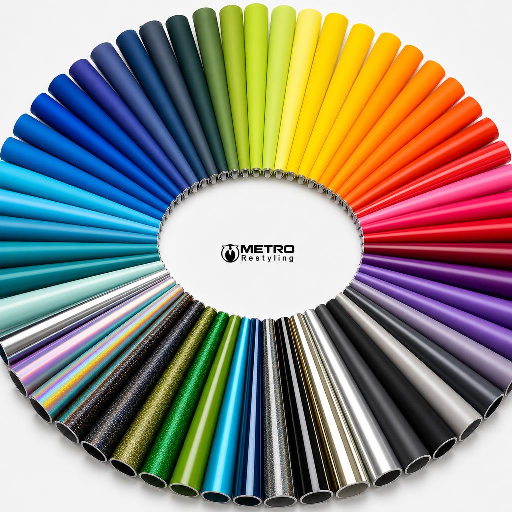 Vinyl wrap color library