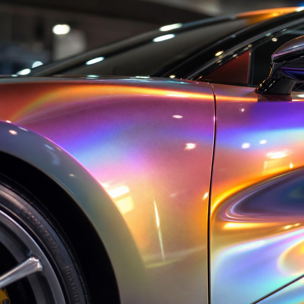 Premium chrome wrap finish
